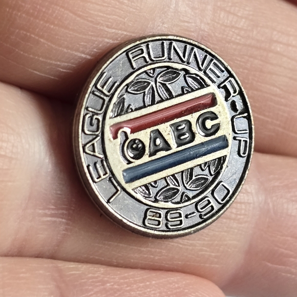 Vintage pin ABC American Bowling Congress League Runner-Up brooch - Picture 5 of 10